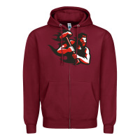 Burgundy cal u vulcans Zipper Hoodie - artisFamous