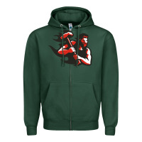 Sports Green cal u vulcans Zipper Hoodie - artisFamous