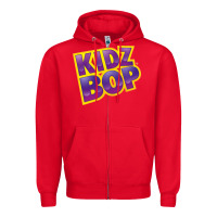 Red kidz bop kids 4 Zipper Hoodie - artisFamous