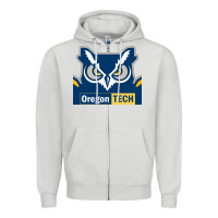 Dove Grey Oregon Tech Gift Zipper Hoodie - artisFamous
