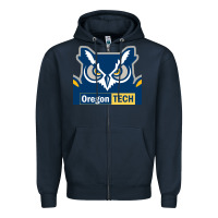 Navy Oregon Tech Gift Zipper Hoodie - artisFamous