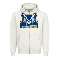 Oatmeal Heather Oregon Tech Gift Zipper Hoodie - artisFamous