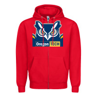 Red Oregon Tech Gift Zipper Hoodie - artisFamous