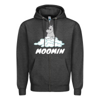 Charcoal Heather Moomin Zipper Hoodie - artisFamous