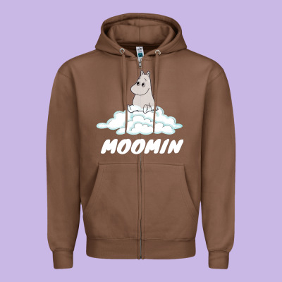Moomin Zipper Hoodie Designed By Artisfamous