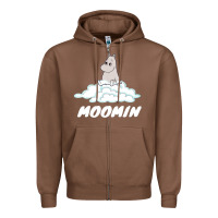 Chestnut Moomin Zipper Hoodie - artisFamous