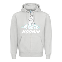 Dove Grey Moomin Zipper Hoodie - artisFamous