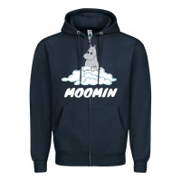 Navy Moomin Zipper Hoodie - artisFamous