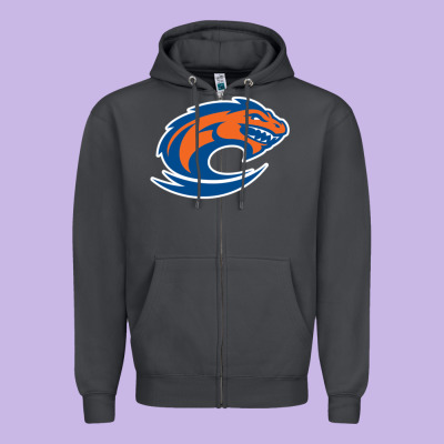 Clayton State Loch Orange Zipper Hoodie Designed By Artisfamous
