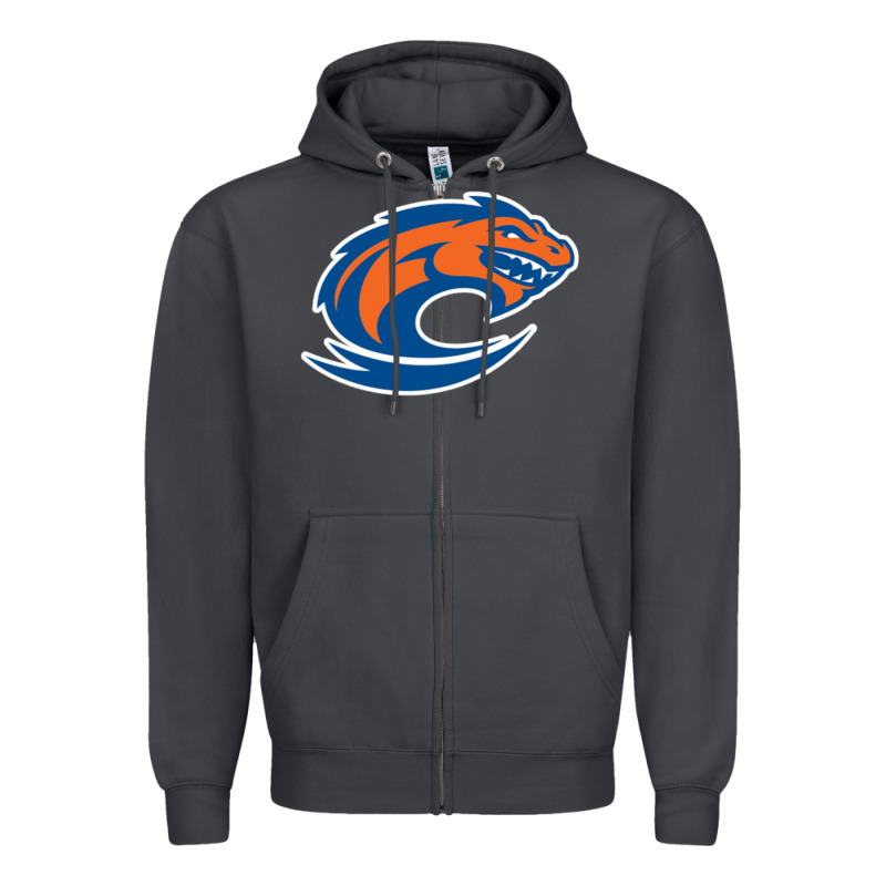Clayton State Loch Orange Zipper Hoodie by artisFamous | Teevron
