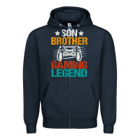 Navy gaming gifts for teenage boys 8 12 year old christmas gamer Zipper Hoodie - artisFamous