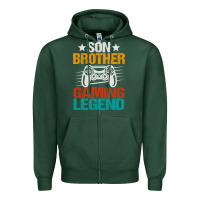 Sports Green gaming gifts for teenage boys 8 12 year old christmas gamer Zipper Hoodie - artisFamous