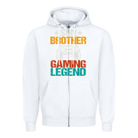 White gaming gifts for teenage boys 8 12 year old christmas gamer Zipper Hoodie - artisFamous
