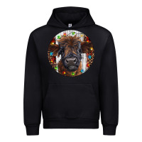 Black Western Christmas Calf Urban Hoodie - RanaPortraitStore