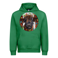 Emerald Western Christmas Calf Urban Hoodie - RanaPortraitStore