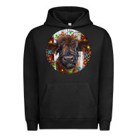 Pigment Black Western Christmas Calf Urban Hoodie - RanaPortraitStore