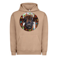 Pigment Burro Western Christmas Calf Urban Hoodie - RanaPortraitStore