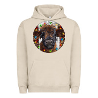 Pigment French Oak Western Christmas Calf Urban Hoodie - RanaPortraitStore