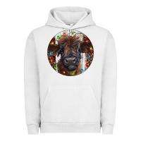 Pigment Lunar Rock Western Christmas Calf Urban Hoodie - RanaPortraitStore