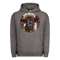 Pigment Tornado Western Christmas Calf Urban Hoodie - RanaPortraitStore