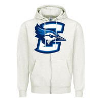 Oatmeal Heather creighton bluejays Zipper Hoodie - artisFamous