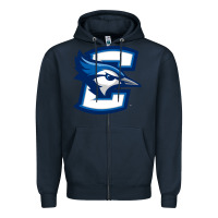 Navy creighton bluejays Zipper Hoodie - artisFamous