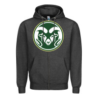 Charcoal Heather colorado state rams Zipper Hoodie - artisFamous