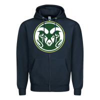 Navy colorado state rams Zipper Hoodie - artisFamous