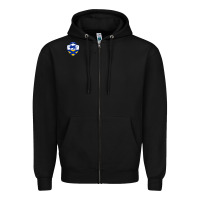 Black Johnson & Wales College Art Zipper Hoodie - artisFamous