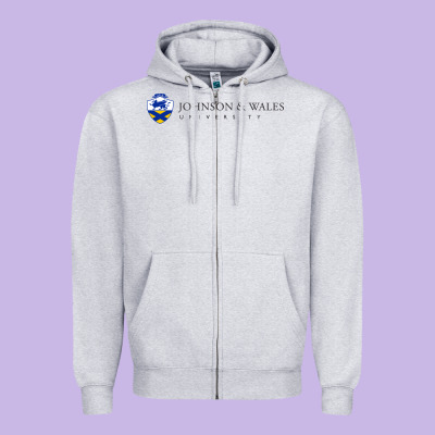 Johnson & Wales College Art Zipper Hoodie Designed By Artisfamous