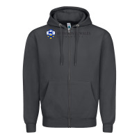 Smoke Johnson & Wales College Art Zipper Hoodie - artisFamous