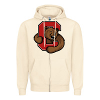 Sandshell cornell big red Zipper Hoodie - artisFamous