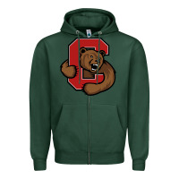 Sports Green cornell big red Zipper Hoodie - artisFamous