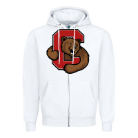White cornell big red Zipper Hoodie - artisFamous
