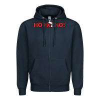 Navy Christmas Zipper Hoodie - artisFamous