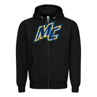 Black merrimack warriors Zipper Hoodie - artisFamous