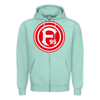 Seafoam fortuna düsseldorf Zipper Hoodie - artisFamous