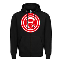Black fortuna düsseldorf Zipper Hoodie - artisFamous