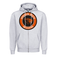 Heather Grey Oregon College Gift Zipper Hoodie - artisFamous