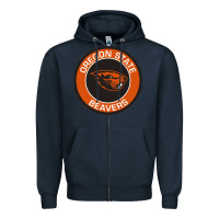 Navy Oregon College Gift Zipper Hoodie - artisFamous