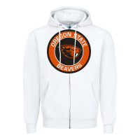 White Oregon College Gift Zipper Hoodie - artisFamous