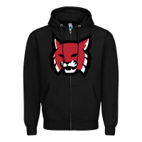 Black Rhodes College Athletic Zipper Hoodie - artisFamous