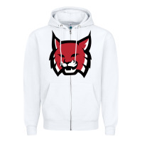 White Rhodes College Athletic Zipper Hoodie - artisFamous