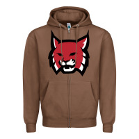Chestnut Rhodes College Athletic Zipper Hoodie - artisFamous