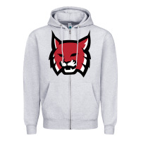 Heather Grey Rhodes College Athletic Zipper Hoodie - artisFamous