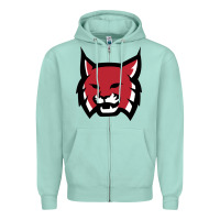 Seafoam Rhodes College Athletic Zipper Hoodie - artisFamous