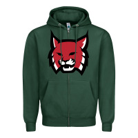 Sports Green Rhodes College Athletic Zipper Hoodie - artisFamous
