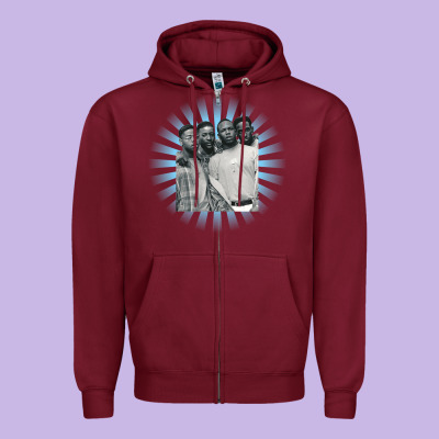 Boyz Ii Men Zipper Hoodie Designed By Artisfamous