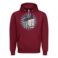 Burgundy boyz ii men Zipper Hoodie - artisFamous