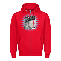 Red boyz ii men Zipper Hoodie - artisFamous